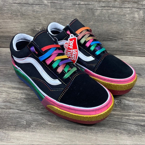 Vans Shoes - NEW Vans Old Skool Stacked Sneakers Glitter Black